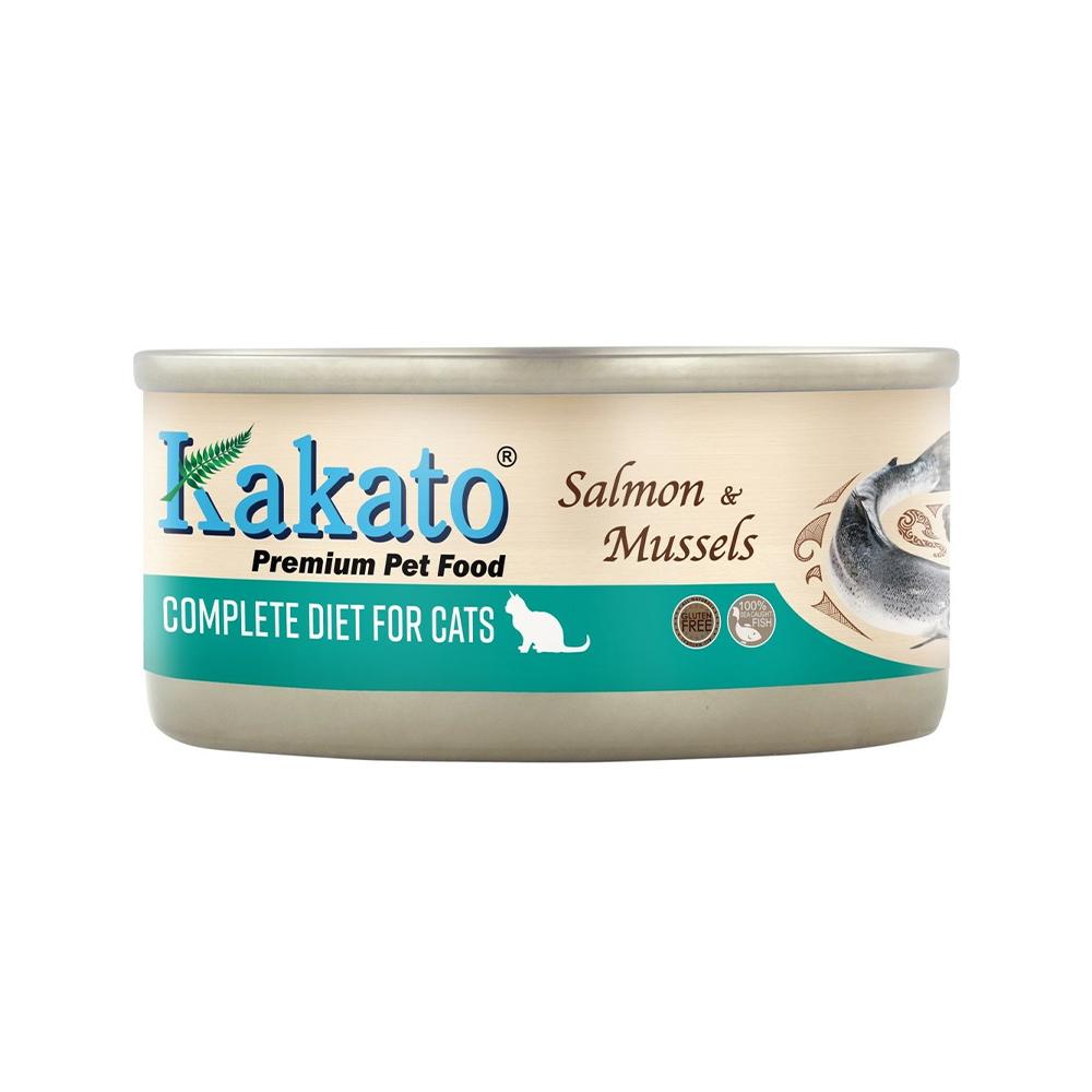Kakato - Salmon & Perna Mussels Complete Cat Can 70 g