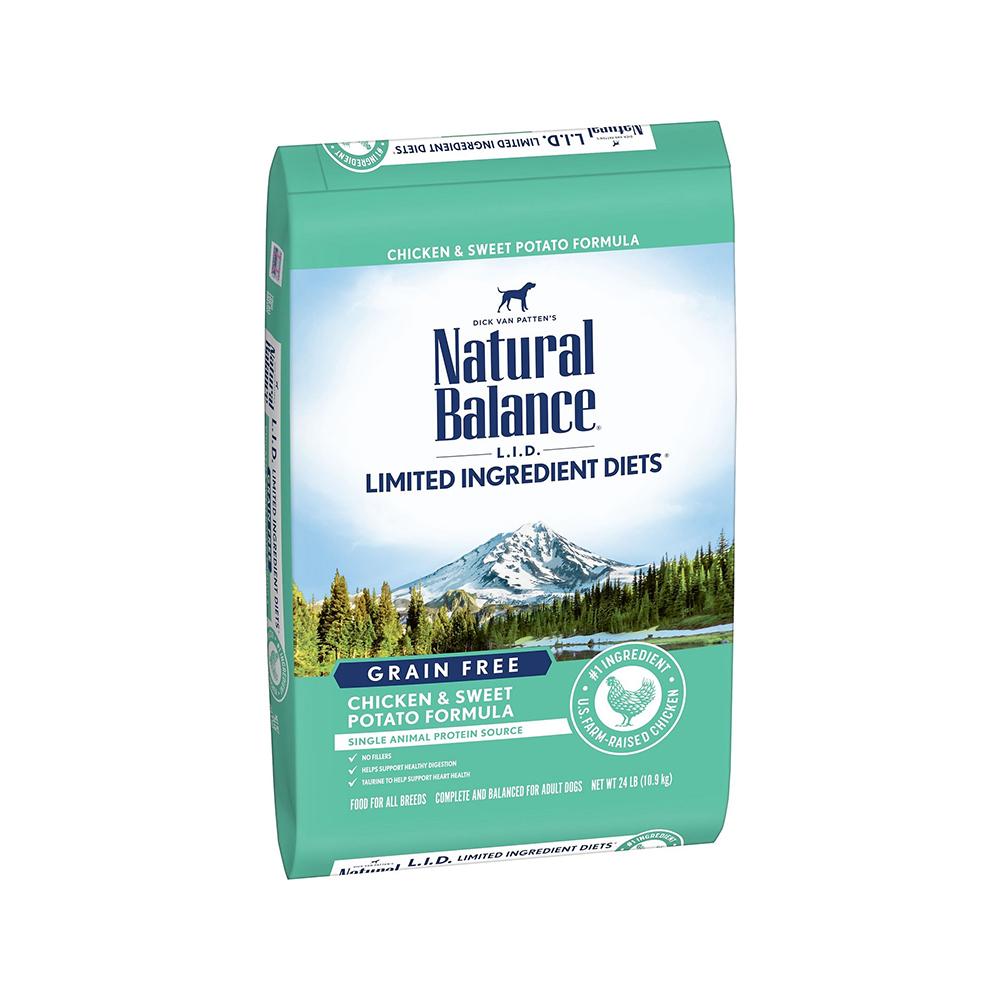 Natural Balance - Limited Ingredient Diets Grain Free Adult Dog Dry Food - Chicken & Sweet Potato 24 lb