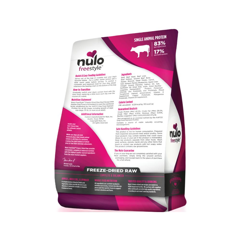 Nulo - FreeStyle Freeze-Dried Raw Beef with Apples Dog Food 5 oz