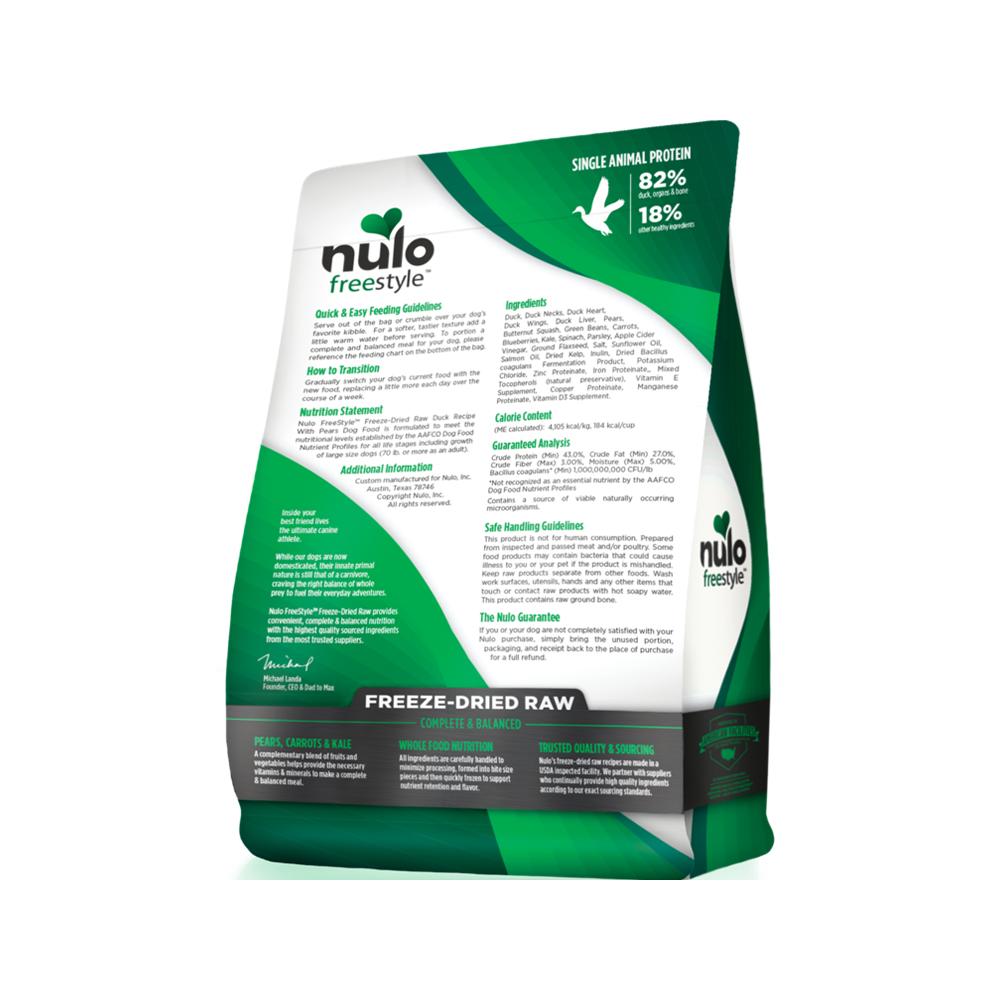 Nulo - FreeStyle Freeze-Dried Raw Duck with Pears Dog Food 5 oz