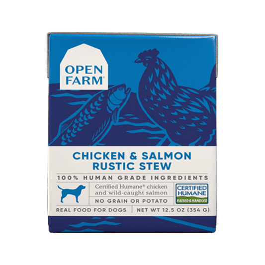 Open Farm - Chicken & Salmon Rustic Stew Dog Pouch 12.5 oz