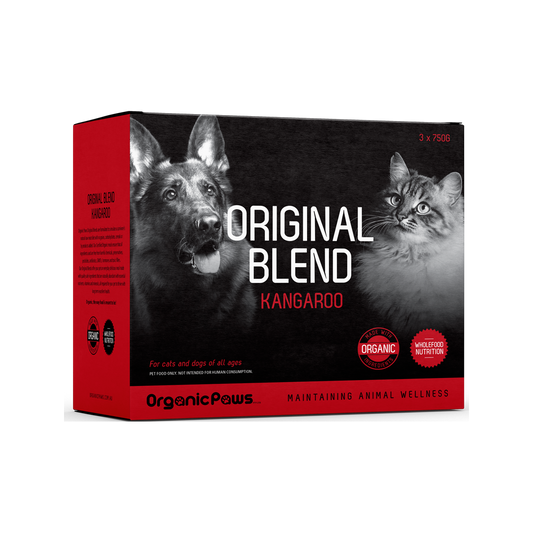 Organic Paws - Frozen - Certified Organic Frozen Kangaroo Dog & Cat Food 275 g