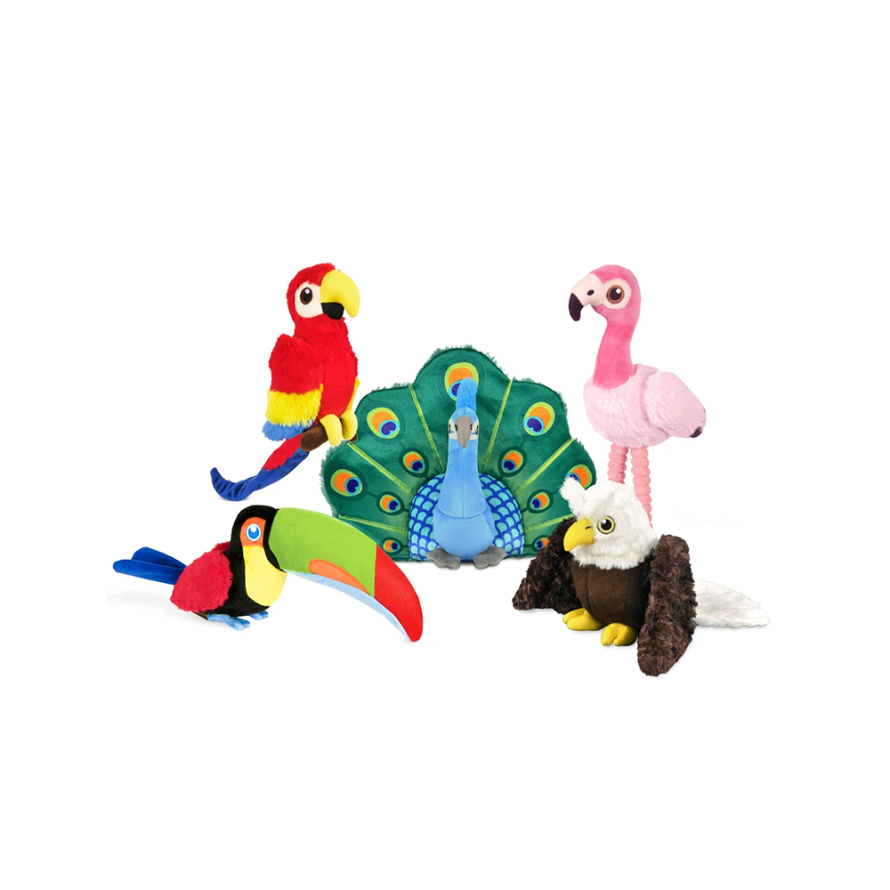 P.L.A.Y. - Fetching Flock Flora the Flamingo Dog Plush Toy 