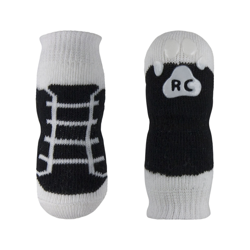 RC Pet Products - Pawks Black Sneakers Dog Socks Medium