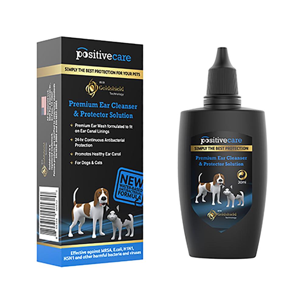 Positive Care - Premium Ear Cleaner & Protector for Dogs & Cats 30 ml