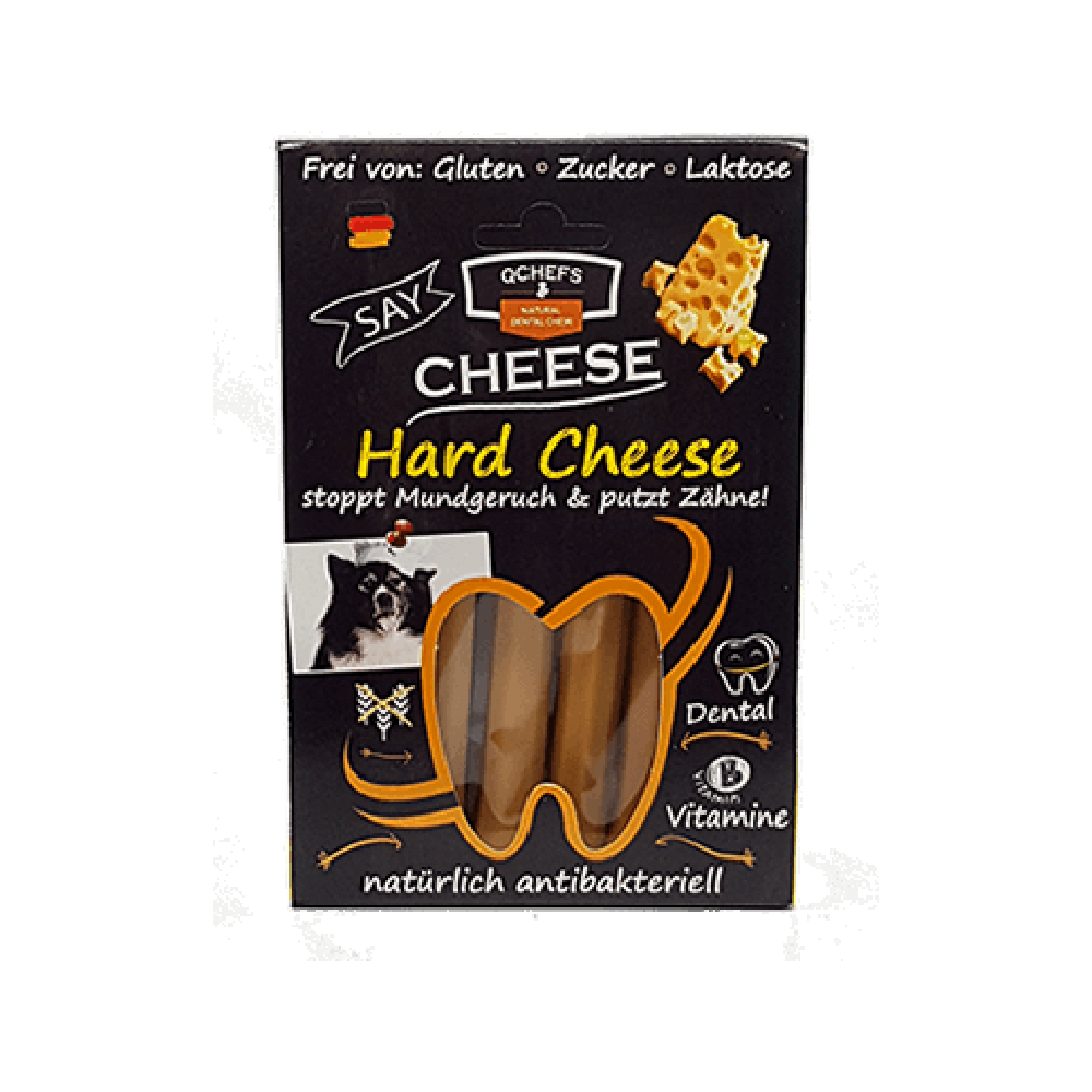 QChefs - Hard Cheese & Rice Dog Dental Chews 100 g