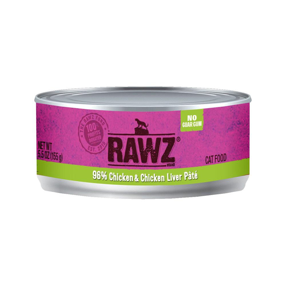 RAWZ - 96% Chicken & Chicken Liver Pate Cat Can 5.5 oz