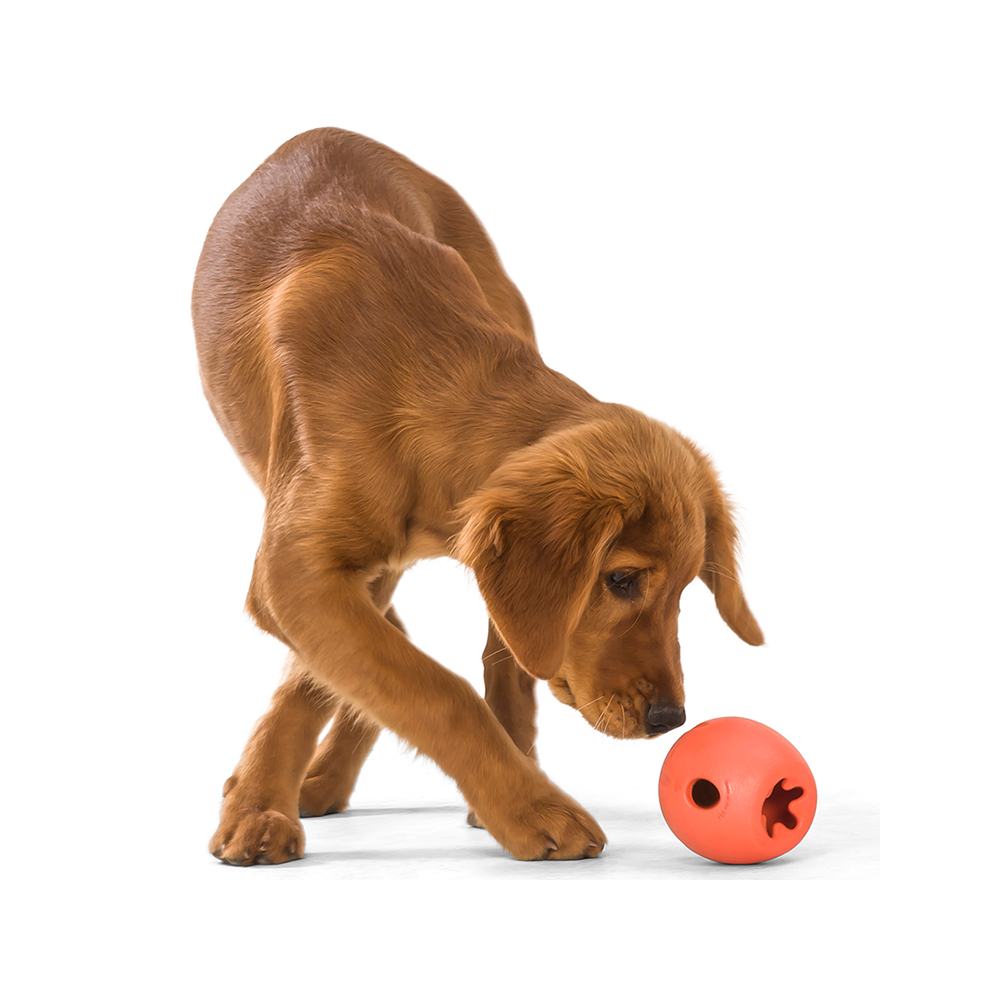 West Paw - Rumbl Dog Treat Toy Orange