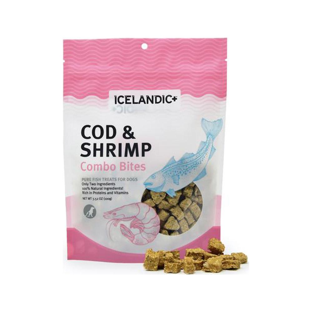 Icelandic+ - Cod & Shrimp Combo Bites Dog Treats 3.52 oz
