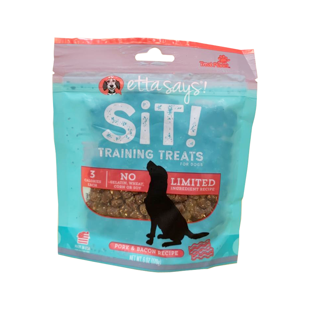 Etta says - Sit! Pork & Bacon Dog Training Treats 6 oz