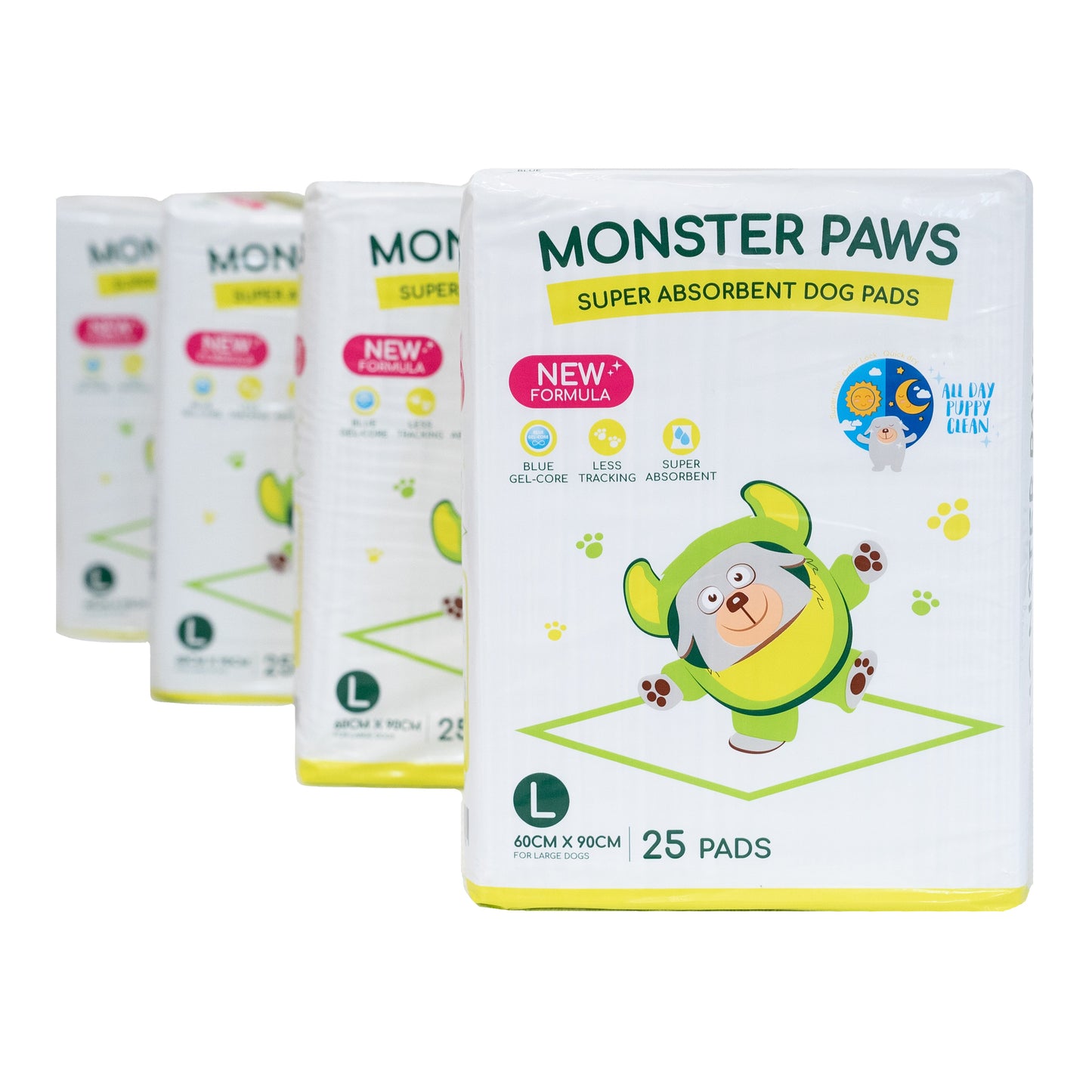 Monster Paws - Gel - Core Ultra Thin Wee Pads Large