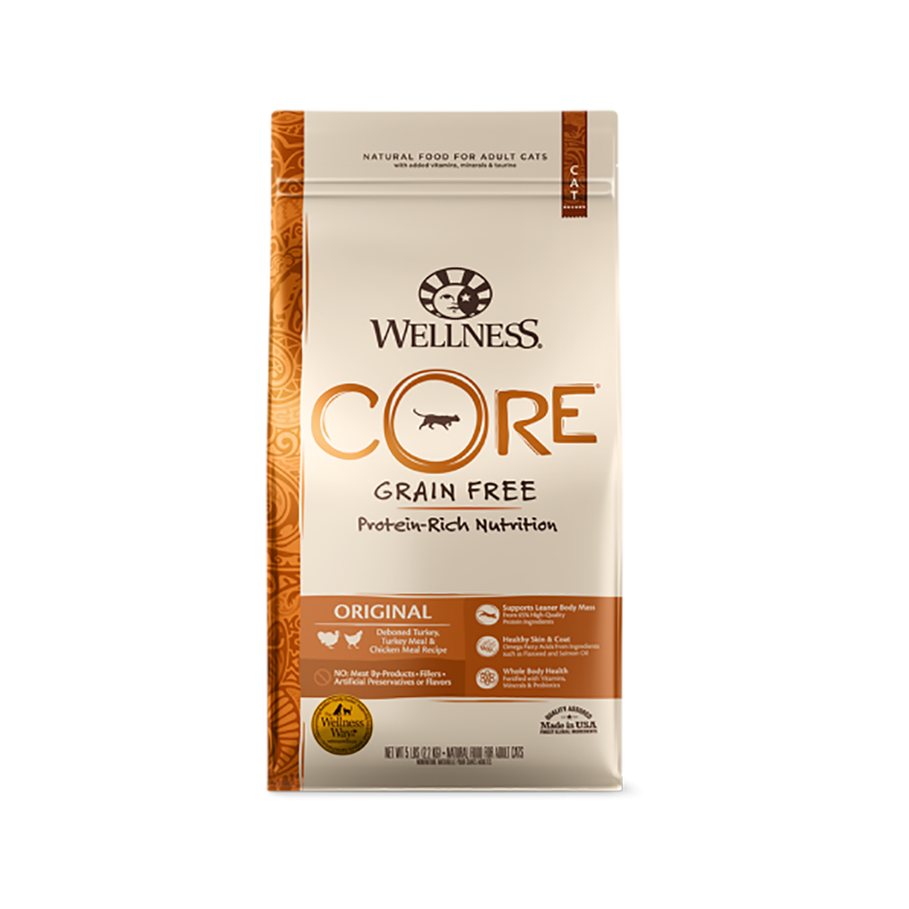 Wellness - Core - CORE Original Deboned Turkey Adult Cat Dry Food 11 lb