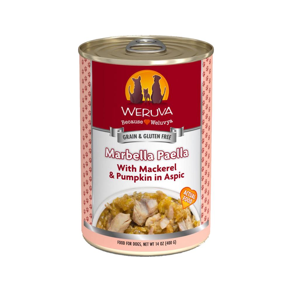 Weruva - Marbella Paella Mackerel & Pumpkin in Aspic Dog Can 14 oz