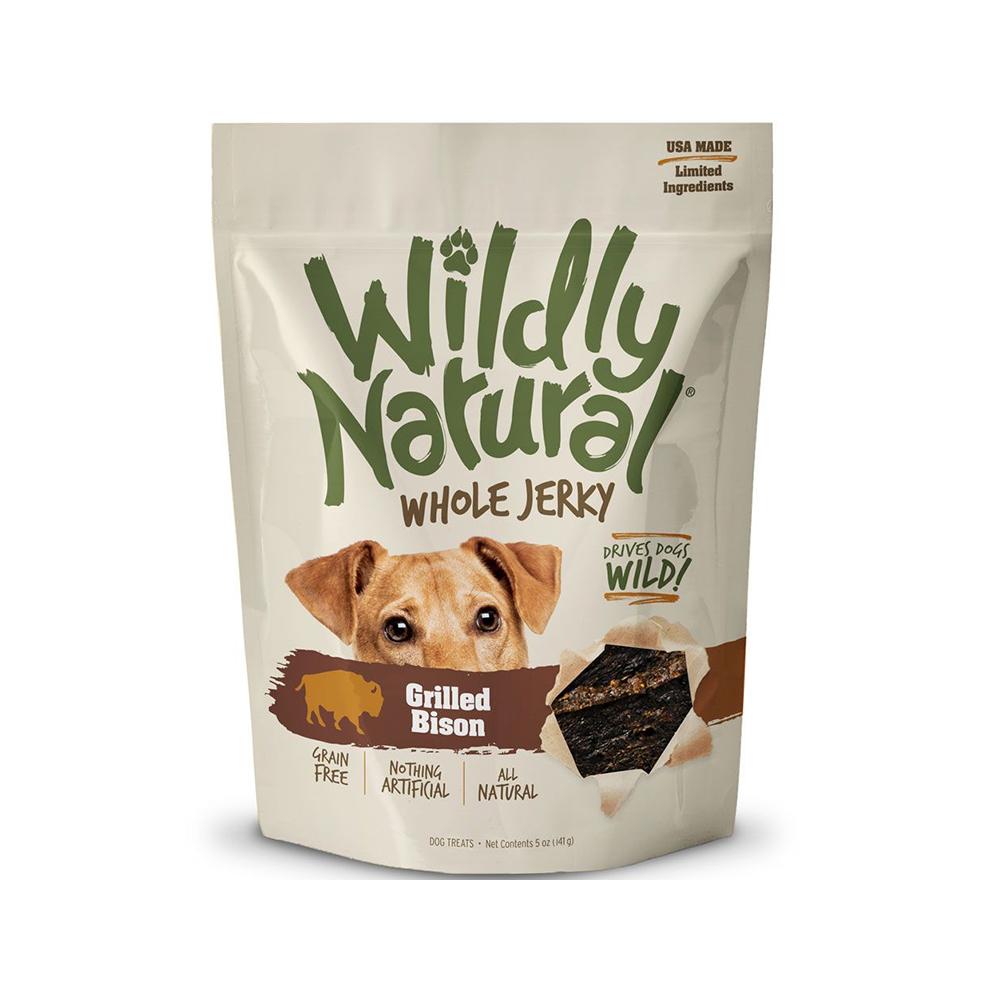 Fruitables Pet Foods - Wildly Natural Grain Free Grilled Bison Whole Jerky Dog Treats 5 oz