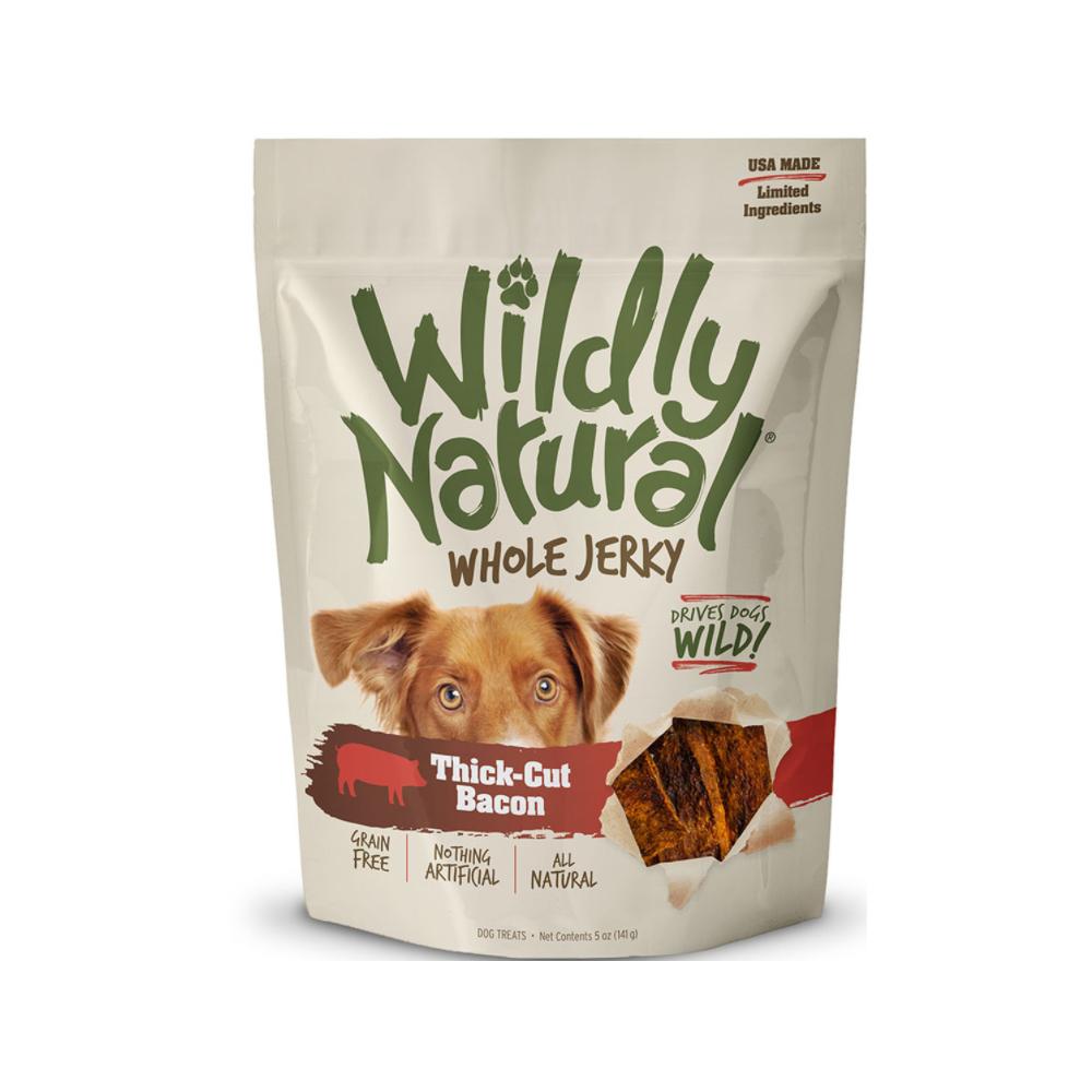 Fruitables Pet Foods - Wildly Natural Grain Free Thick - Cut Bacon Whole Jerky Dog Treats 5 oz