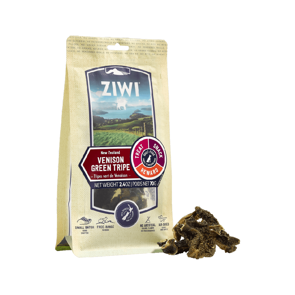 ZiwiPeak - Gently Air Dried Venison Green Tripe Dog Treats 70 g