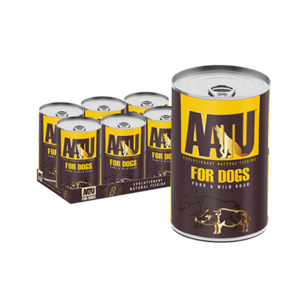 AATU - Mixed Protein Pork & Wild Boar Dog Can 400 g