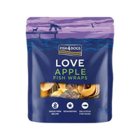 Fish4Dogs - Apple Fish Wraps Dog Treats 90 g