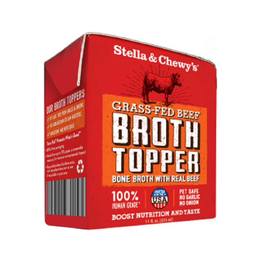 Stella & Chewy's Kibble - Grass Fed Beef Bone Broth Topper 11 oz