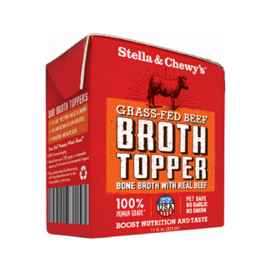 Stella & Chewy's Kibble - Grass Fed Beef Bone Broth Topper 11 oz