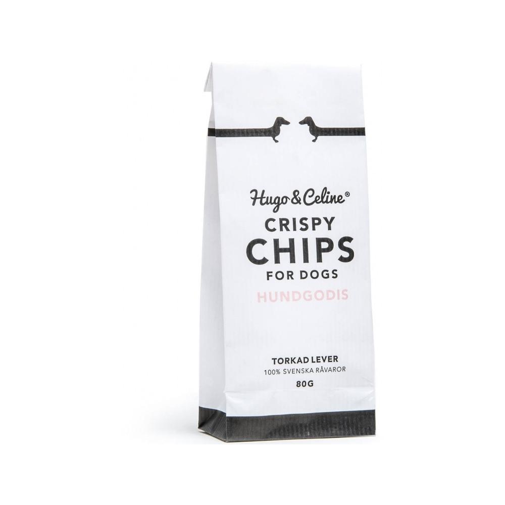 Hugo & Celine - Crispy Chips for Dogs - Dried Ox Liver 80 g