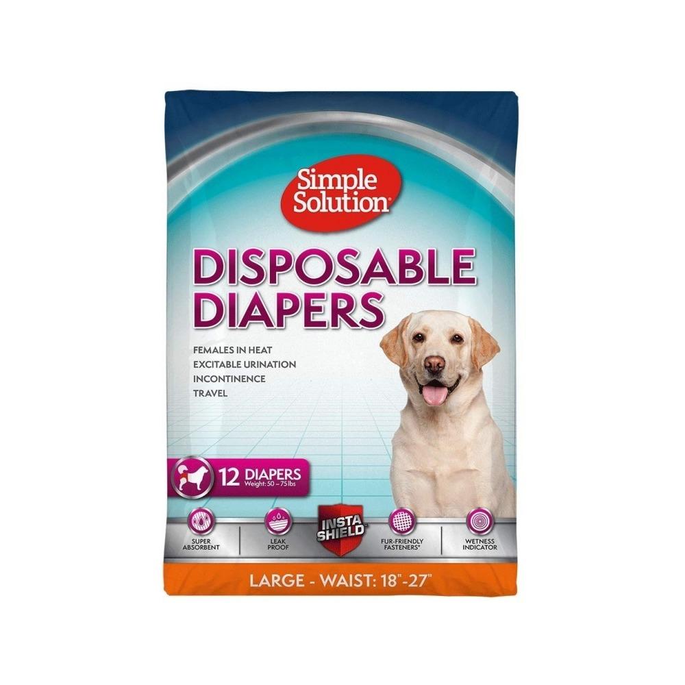 Simple Solution - Disposable Diapers for Female Dogs Large / X-Large
