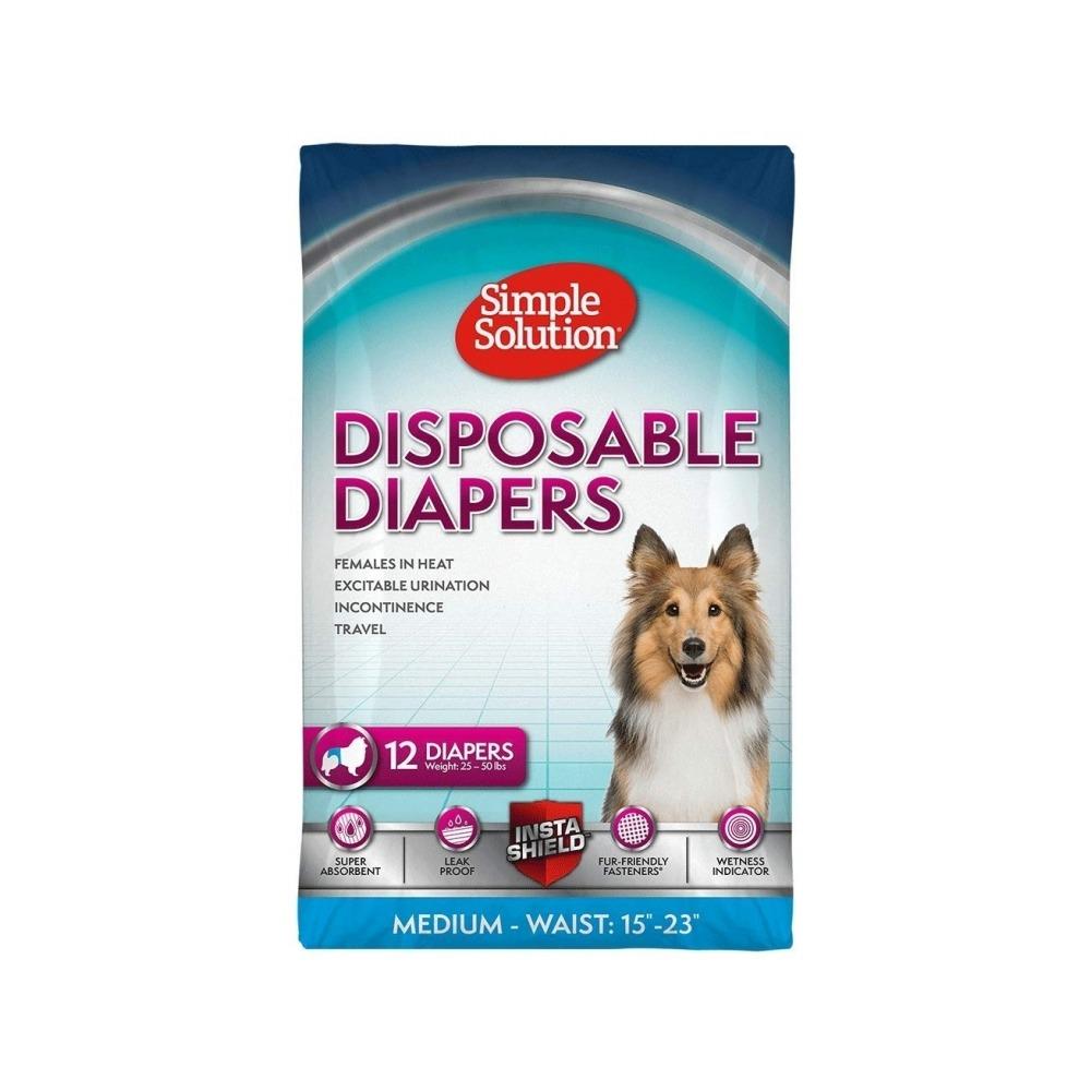 Simple Solution - Disposable Diapers for Female Dogs Medium