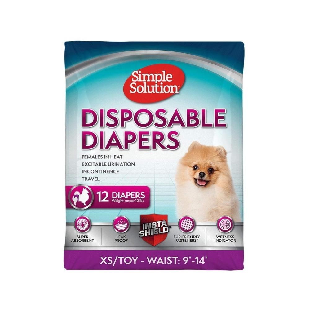 Simple Solution - Disposable Diapers for Female Dogs X-Small