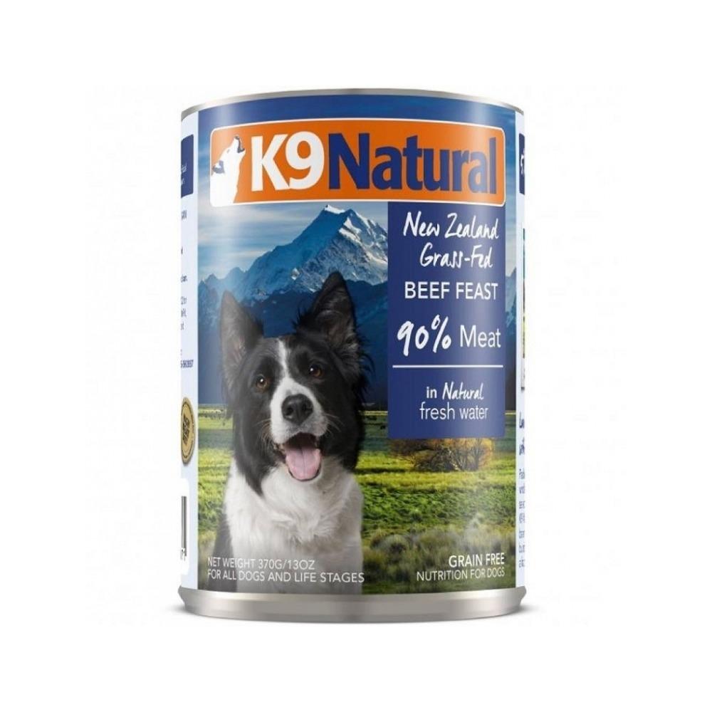 K9 Natural - All Life Stages Grass Fed Beef Feast Dog Can 370 g