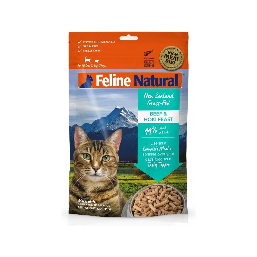 K9 Natural - All Life Stages Freeze Dried Beef & Hoki Feast Complete Cat Dry Food 320 g