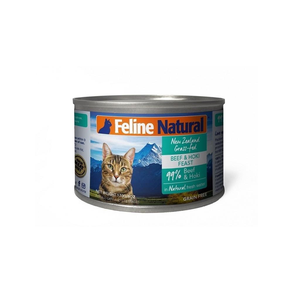 K9 Natural - All Life Stages Hoki & Beef Feast Cat Can 170 g