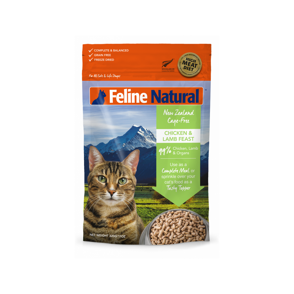 K9 Natural - All Life Stages Freeze Dried Chicken & Lamb Feast Complete Cat Dry Food 320 g