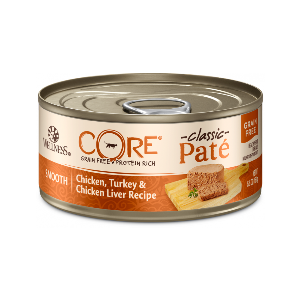 Wellness - Core - CORE Pate Chicken, Turkey & Chicken Liver Adult Cat Can 5.5 oz