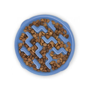 Outward Hound - Fun Feeder Dog Slow Bowl Blue