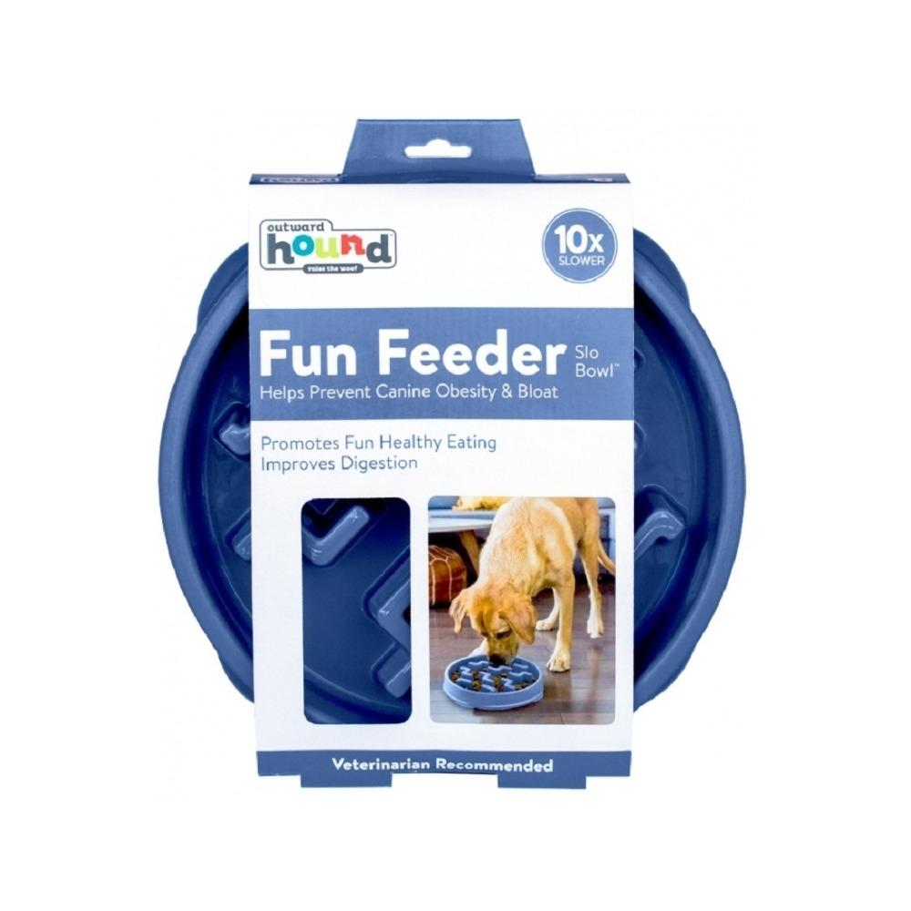 Outward Hound - Fun Feeder Dog Slow Bowl Blue