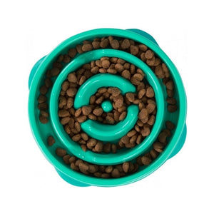 Outward Hound - Fun Feeder Dog Slow Bowl Teal