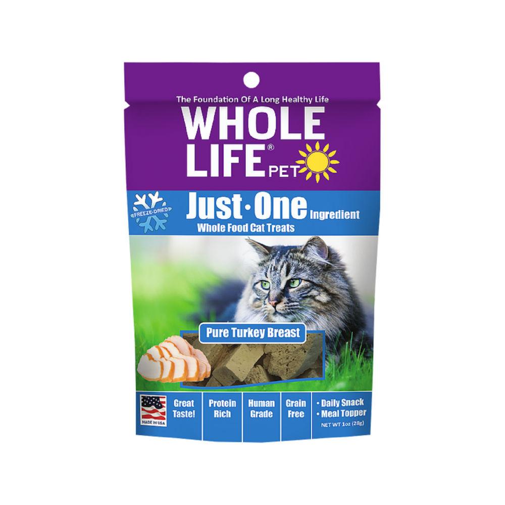 Whole Life Pet - Pure Freeze Dried Turkey Breast Cat Treats 1 oz