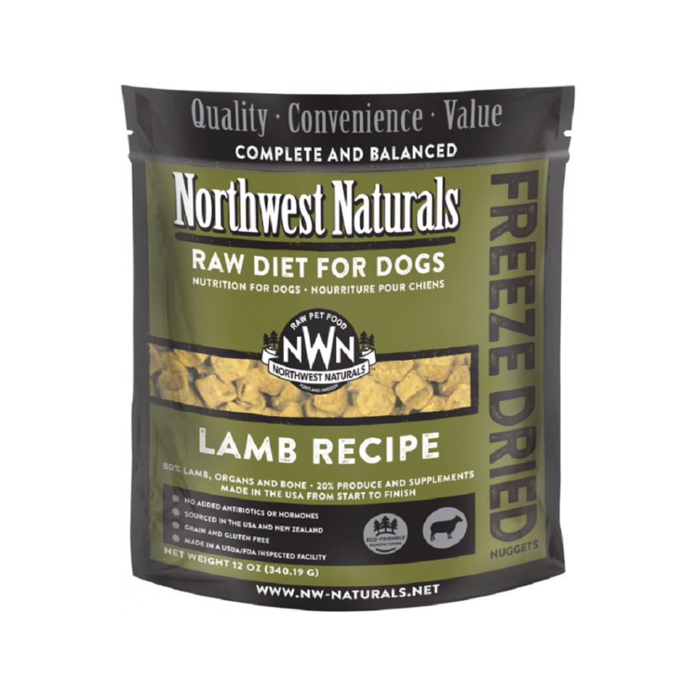Northwest Naturals - Freeze Dried Lamb Nuggets Complete Dog Food 12 oz