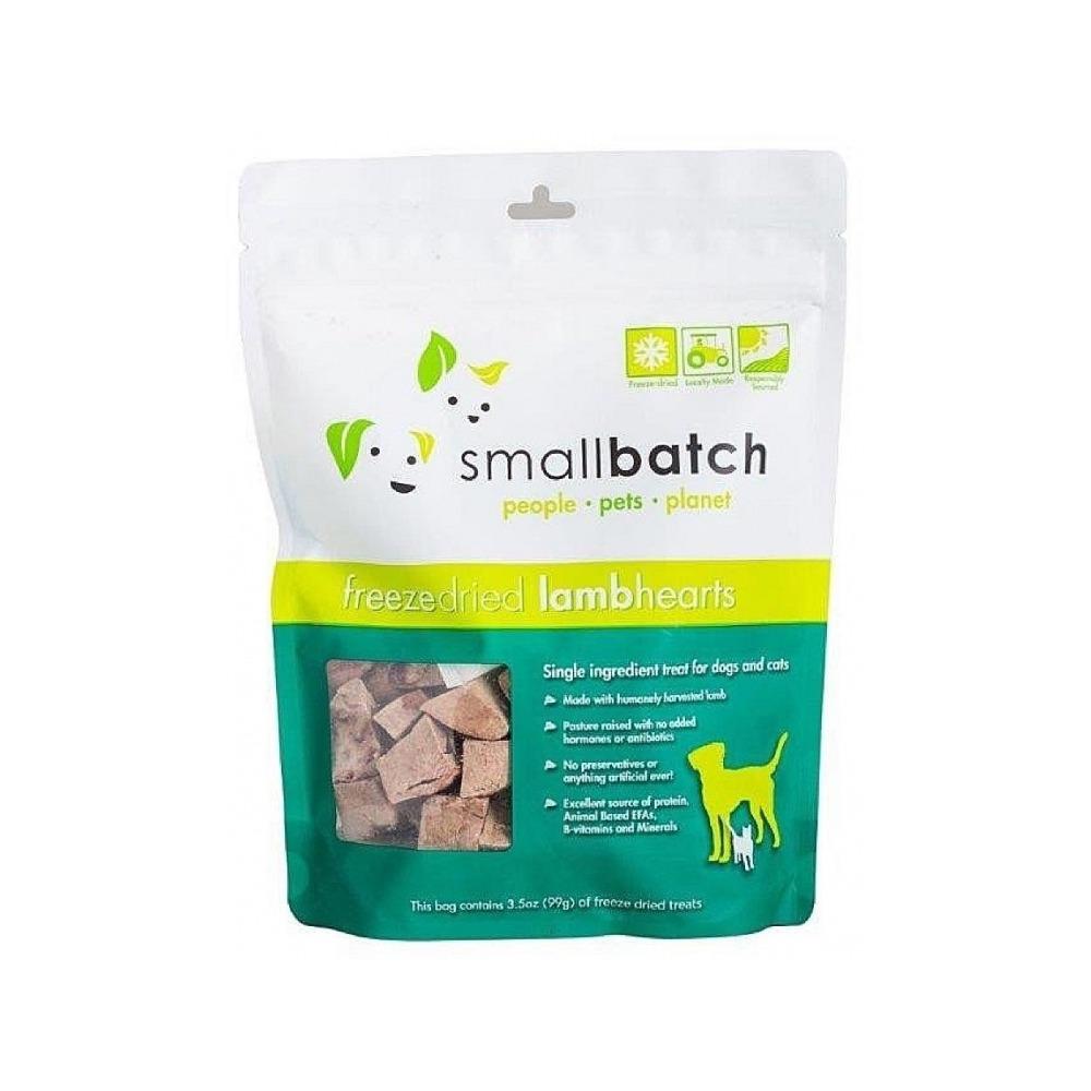 Smallbatch - Freeze Dried Lamb Hearts Dog Treats 3.5 oz
