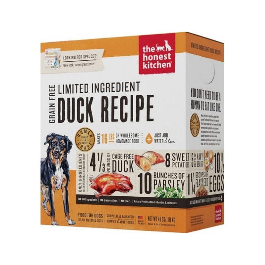 Honest Kitchen - Adult Grain Free Limited Ingredient Duck & Sweet Potato Complete Dehydrated Dog Food 4 lb