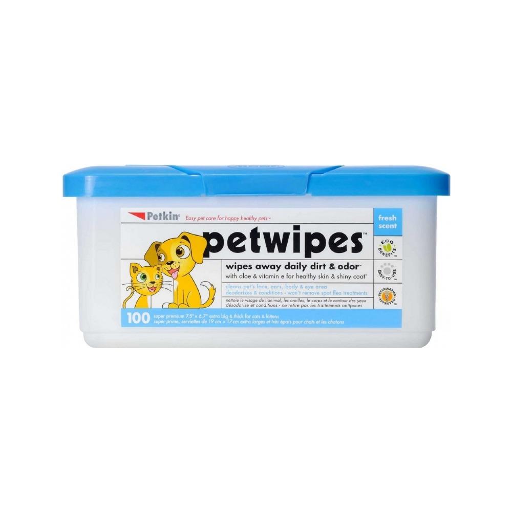 Petkin - Pet Wipes for Dogs & Cats 100 pcs