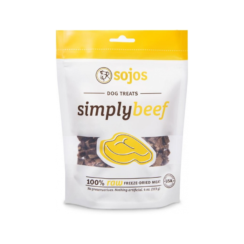 Sojos - Simply Freeze Dried Beef Dog Treats 4 oz