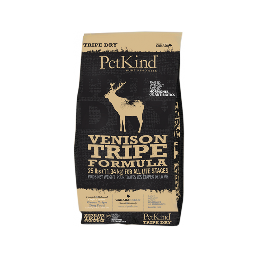 PetKind - All Life Stages Green Venison Tripe Dog Dry Food 25 lb