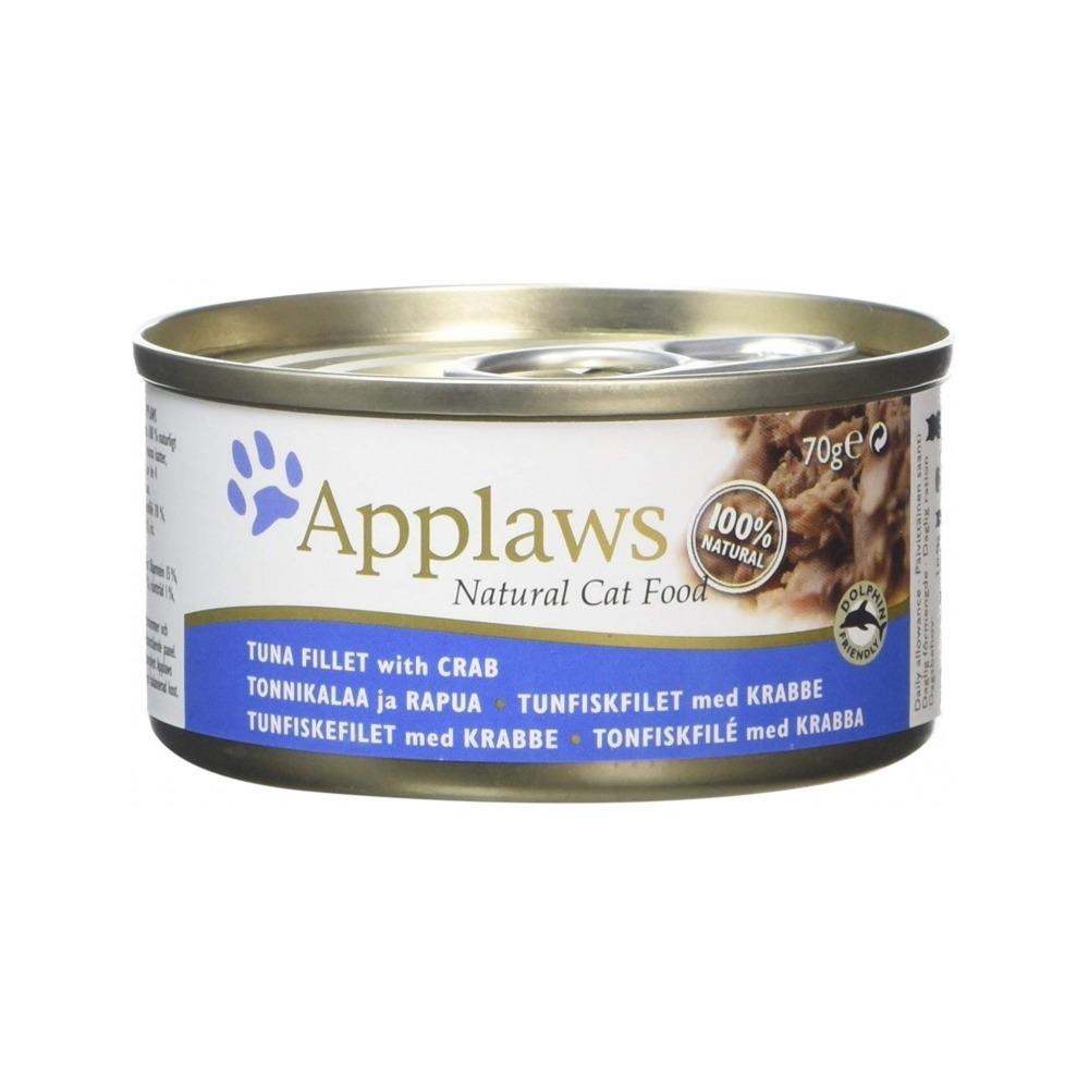 Applaws - Tuna Fillet with Crab Broth Cat Can 70 g